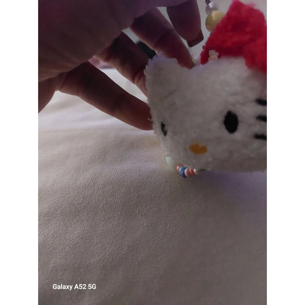 Double head Hello Kitty Keychain or Handbag chain with M&M chain